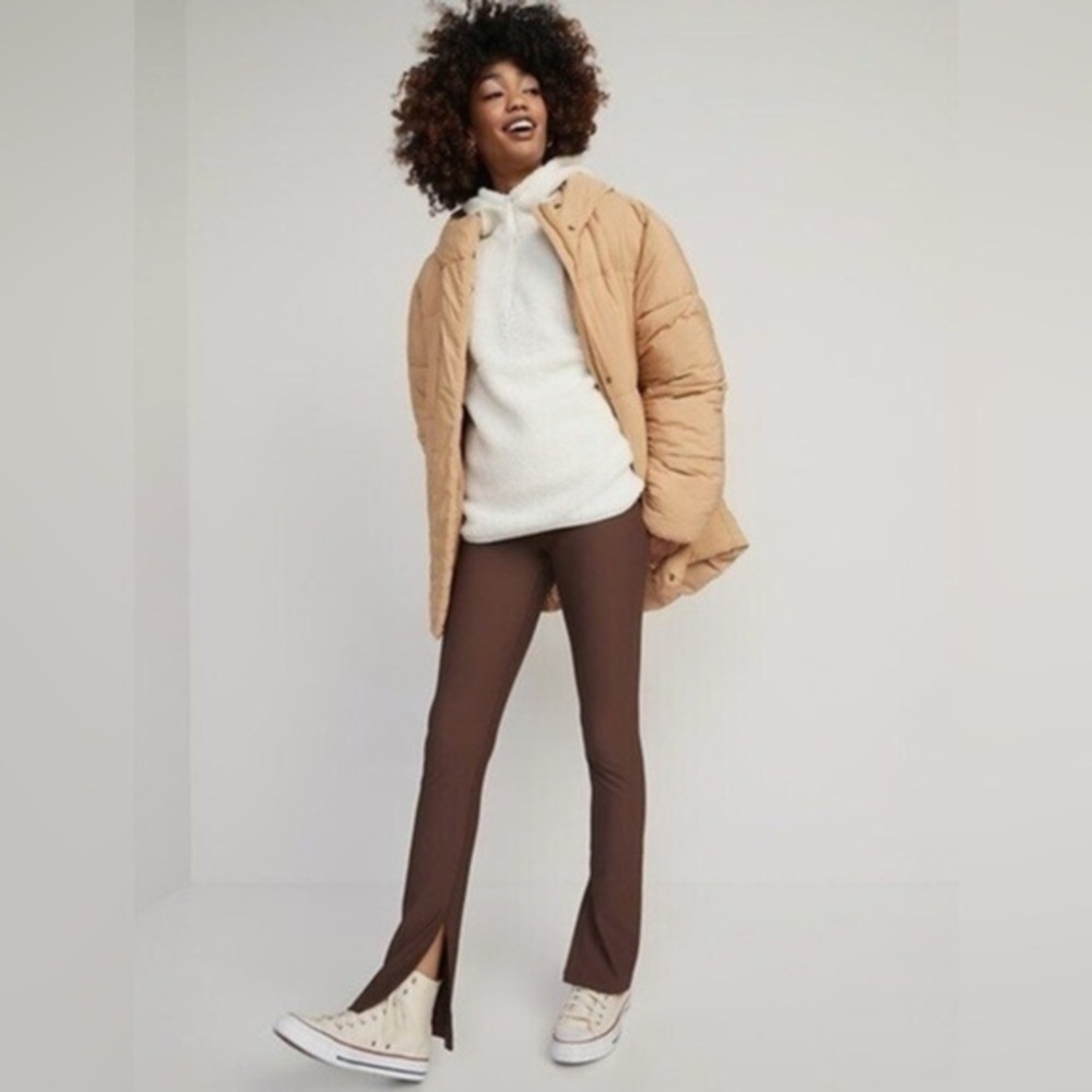 Old Navy Petites X Large Extra High Waist PowerSoft Rib Knit Flare Legging XLP - Picture 4 of 13